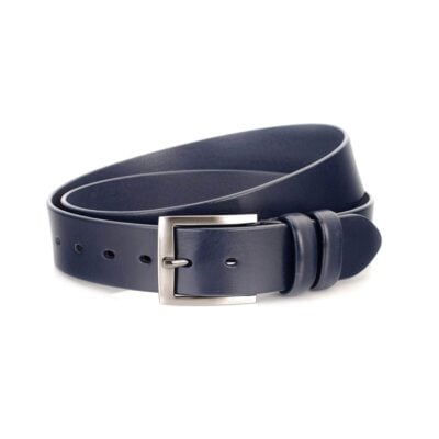 dark blue men s belt for jeans thick wide 4 0 cm 1