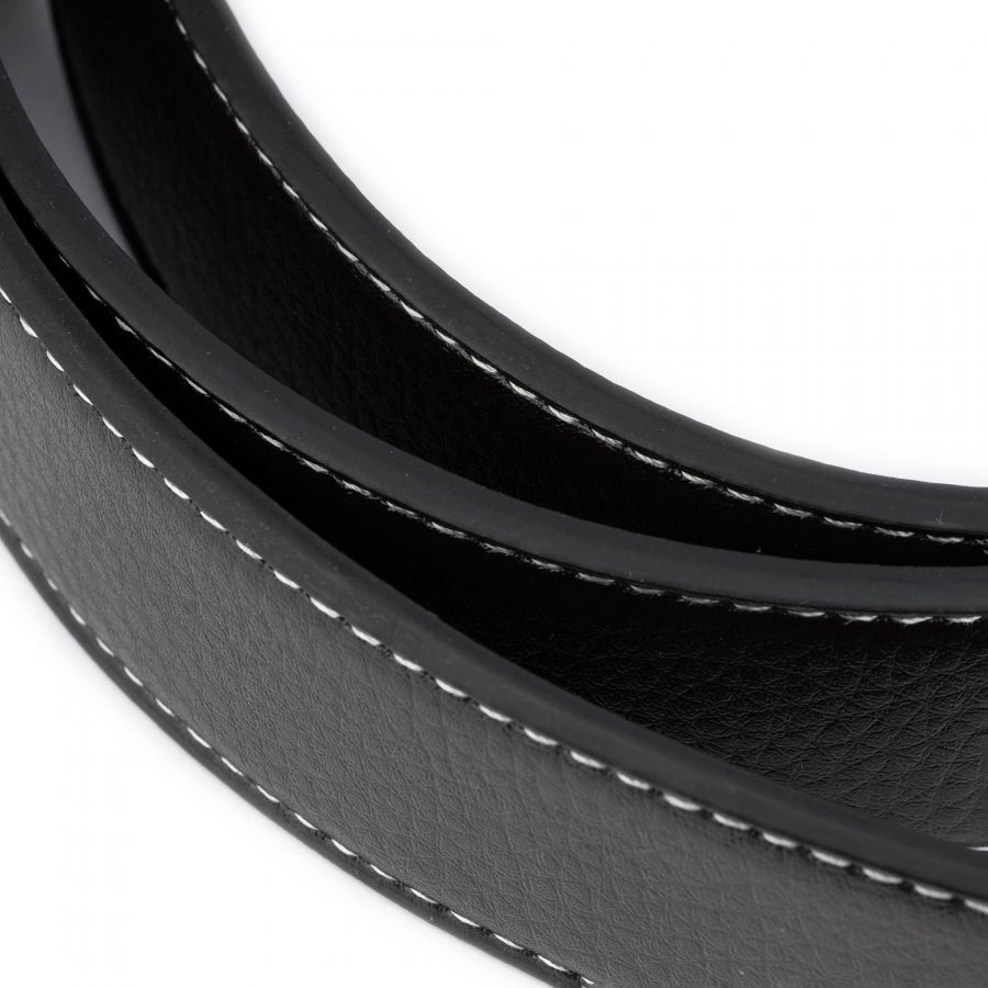 dark brown vegan belt strap for buckles reversible 35 mm 5