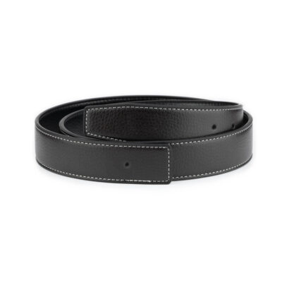 dark brown vegan leather belt strap reversible 35 mm 1