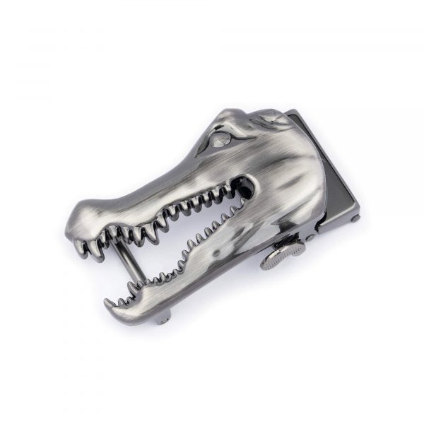 gray croco head ratchet belt buckle only 1