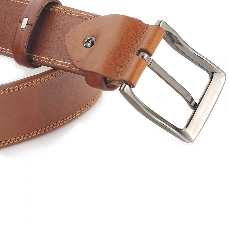 light tan belt for jeans mens real thick leather 4 0 cm 7