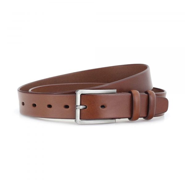 light tan mens belt 100 percent leather full grain 1