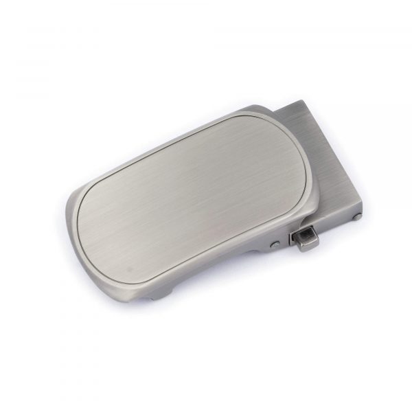 matte gray oval slide belt buckle replacement 1