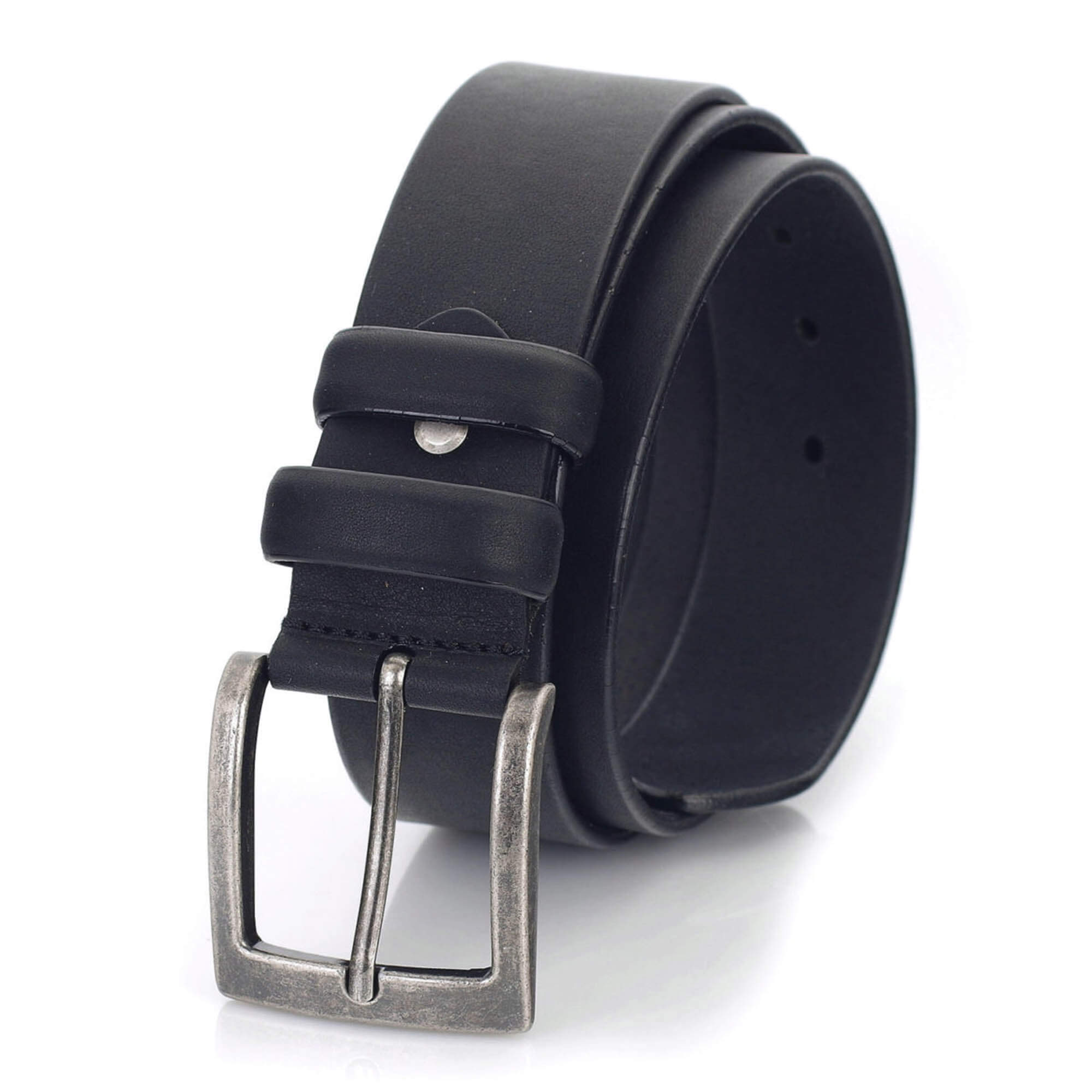 Buy Mens Belt For Black Jeans - Thick Wide Leather 1 1/2 Inch
