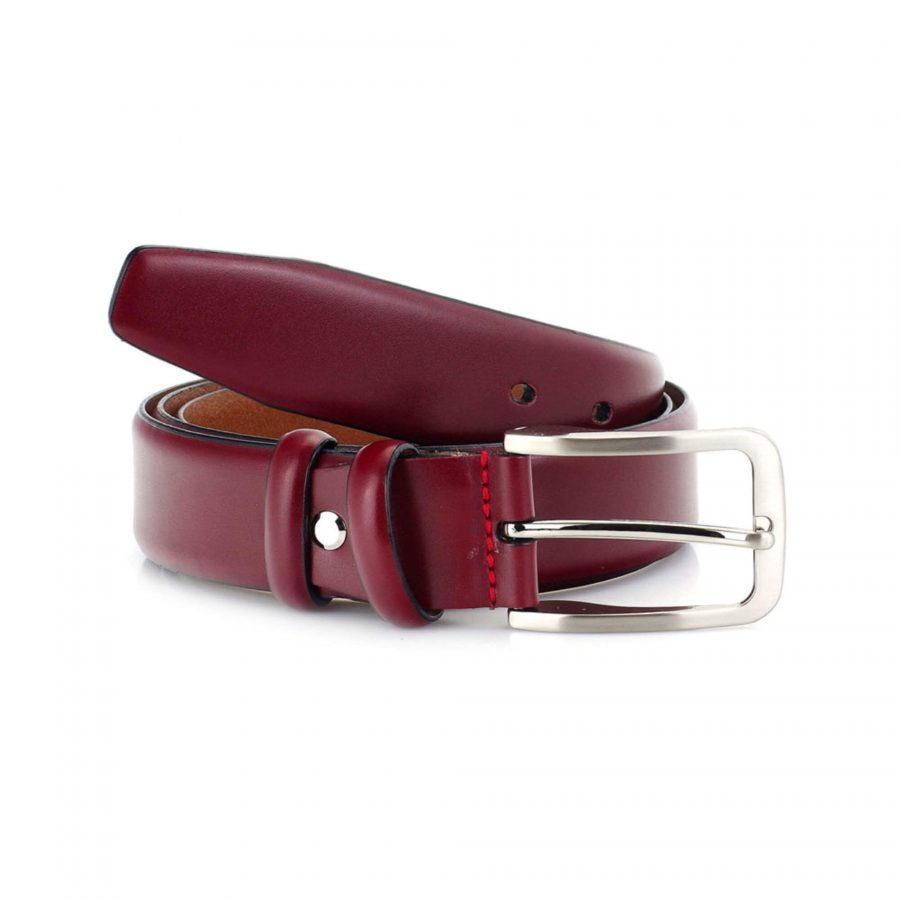 Buy Mens Cordovan Belt For Suit - Real Leather 1 3/8 Inch