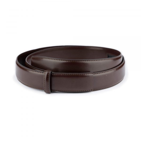 ratchet vegan belt strap replacement dark brown 3 5 cm 1