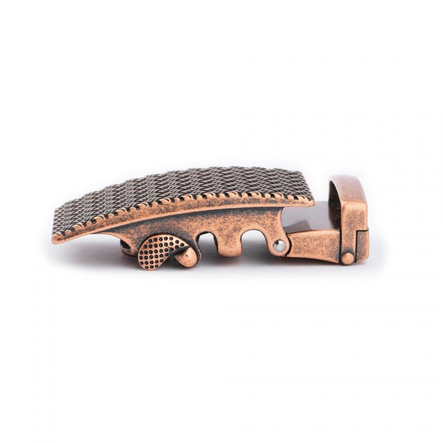 stylish copper ratcheting belt buckle mens 3