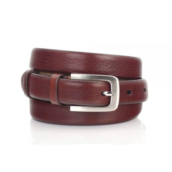 thin brown womens leather belt for dresses 1