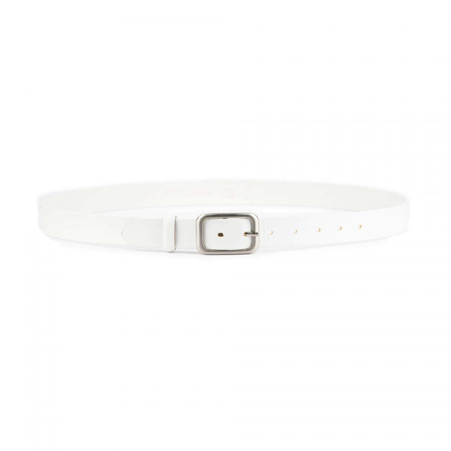 white leather belt for ladies 3 0 cm genuine leather 7