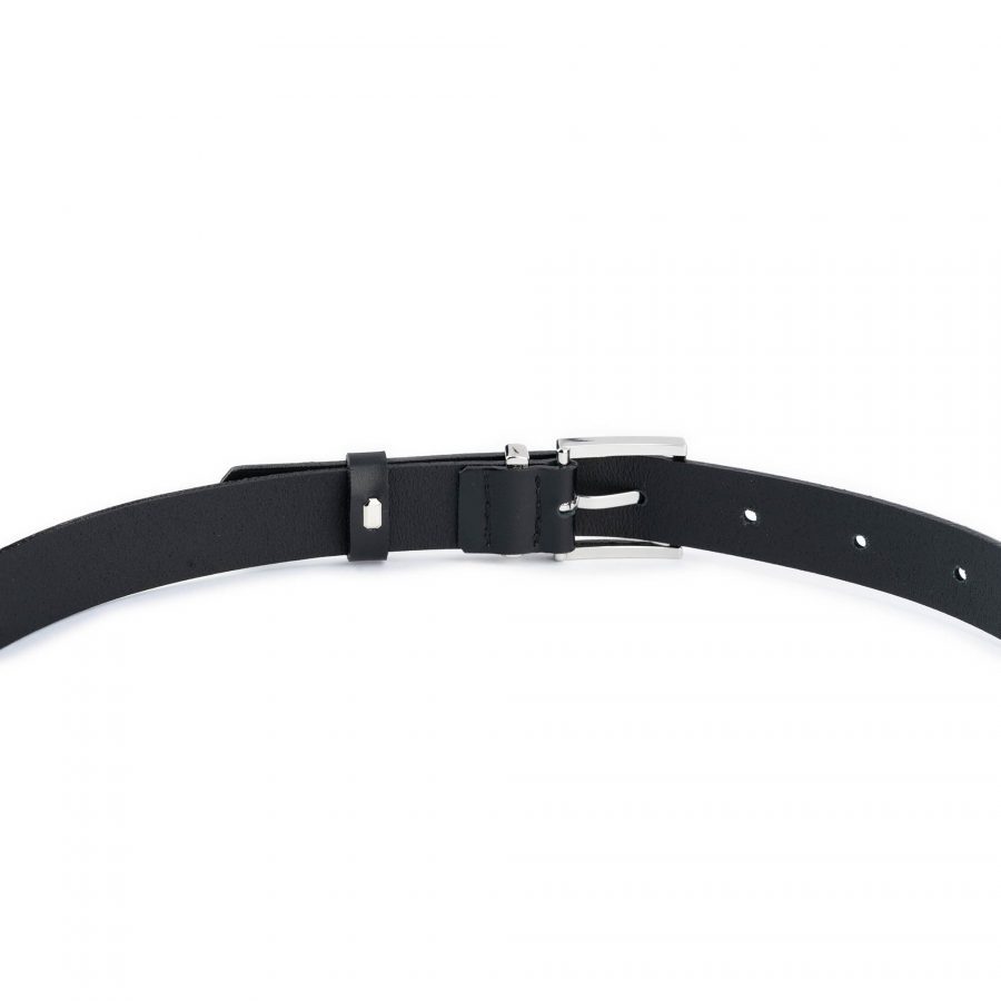 women s belt black leather 1 inch 5