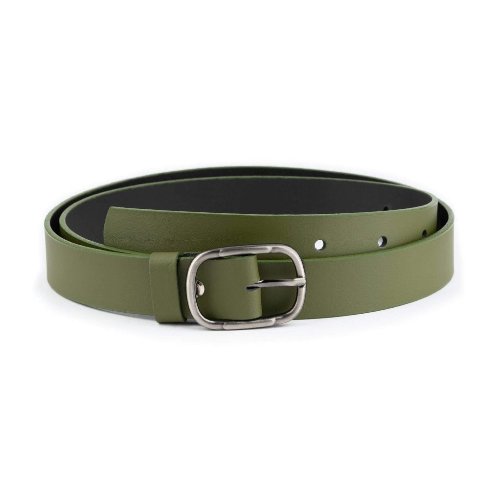 womens-khaki-green-belt-with-  display picture 3
