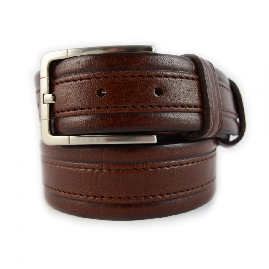 all leather belt for jeans mens brown 351119 1