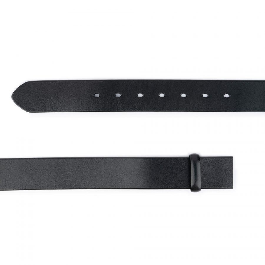 black belt leather strap replacement thick genuine leather 4 0 cm 3