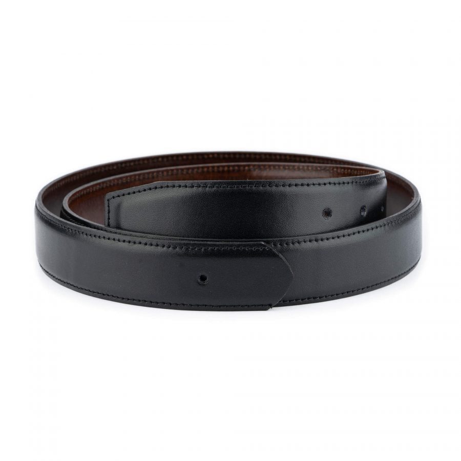 black brown reversible belt strap replacement for buckles 3 5 cm 1