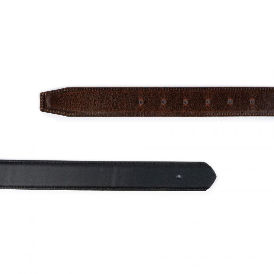 black brown reversible belt strap replacement for buckles 3 5 cm 3