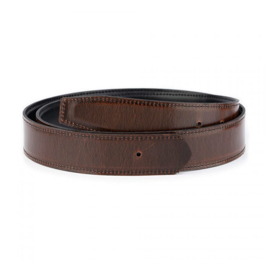 black brown reversible belt strap replacement for buckles 3 5 cm 4