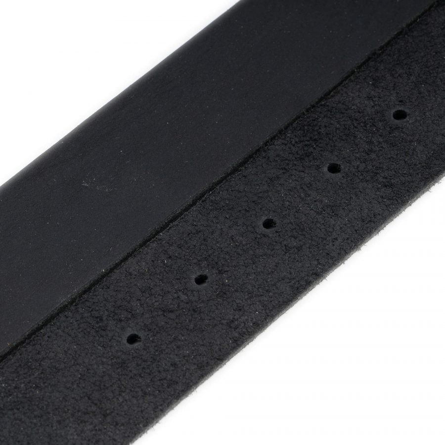 black crazy horse leather belt strap 4 0 cm replacement 3