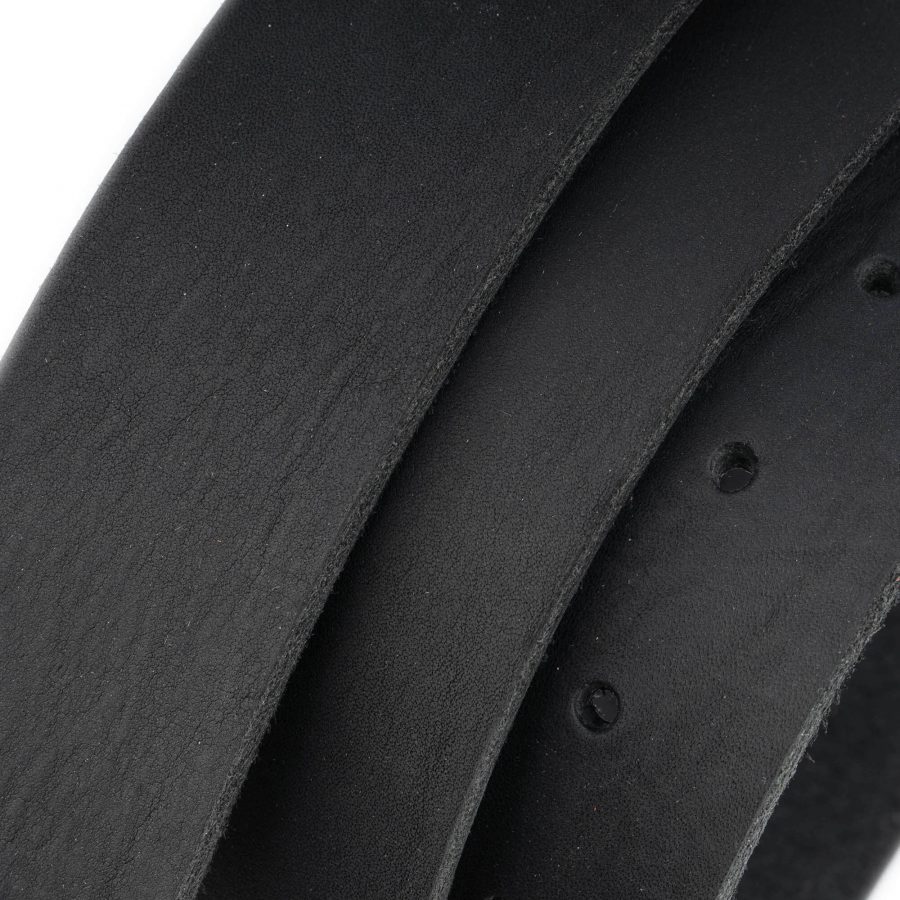black crazy horse leather belt strap 4 0 cm replacement 4