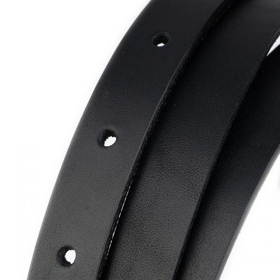 black replacement strap full grain leather 15 mm 6