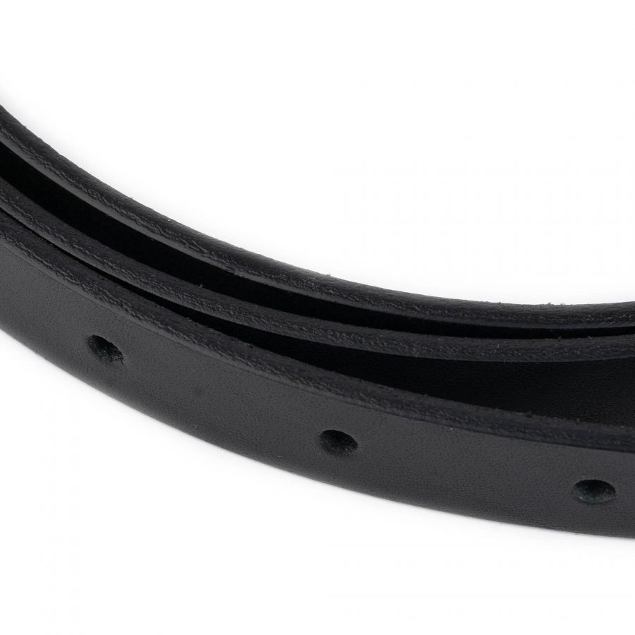 black replacement strap full grain leather 15 mm 7