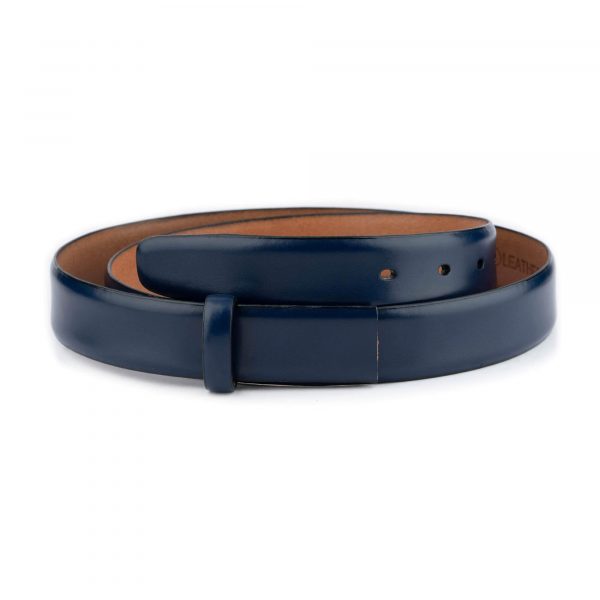 blue leather strap for belt replacement 1 1 8 inch 1