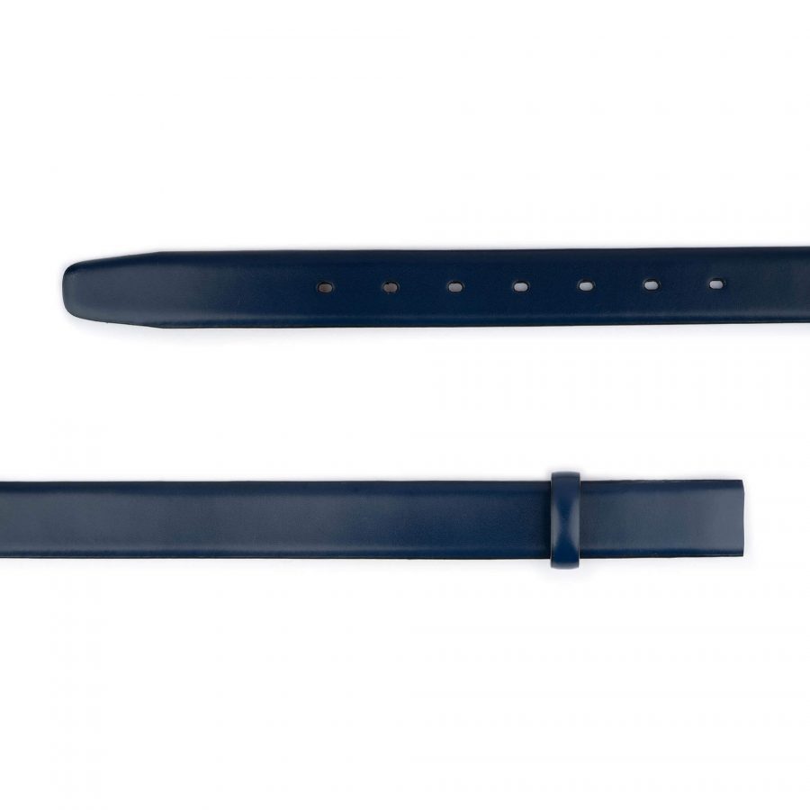 blue leather strap for belt replacement 1 1 8 inch 3