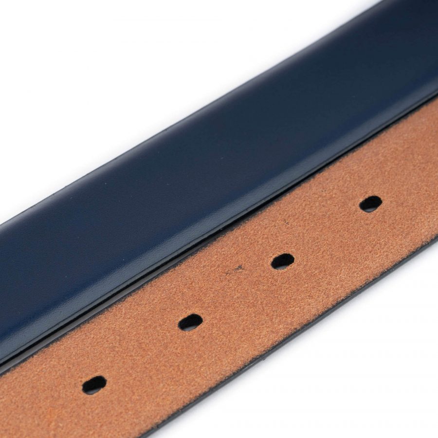 blue leather strap for belt replacement 1 1 8 inch 6