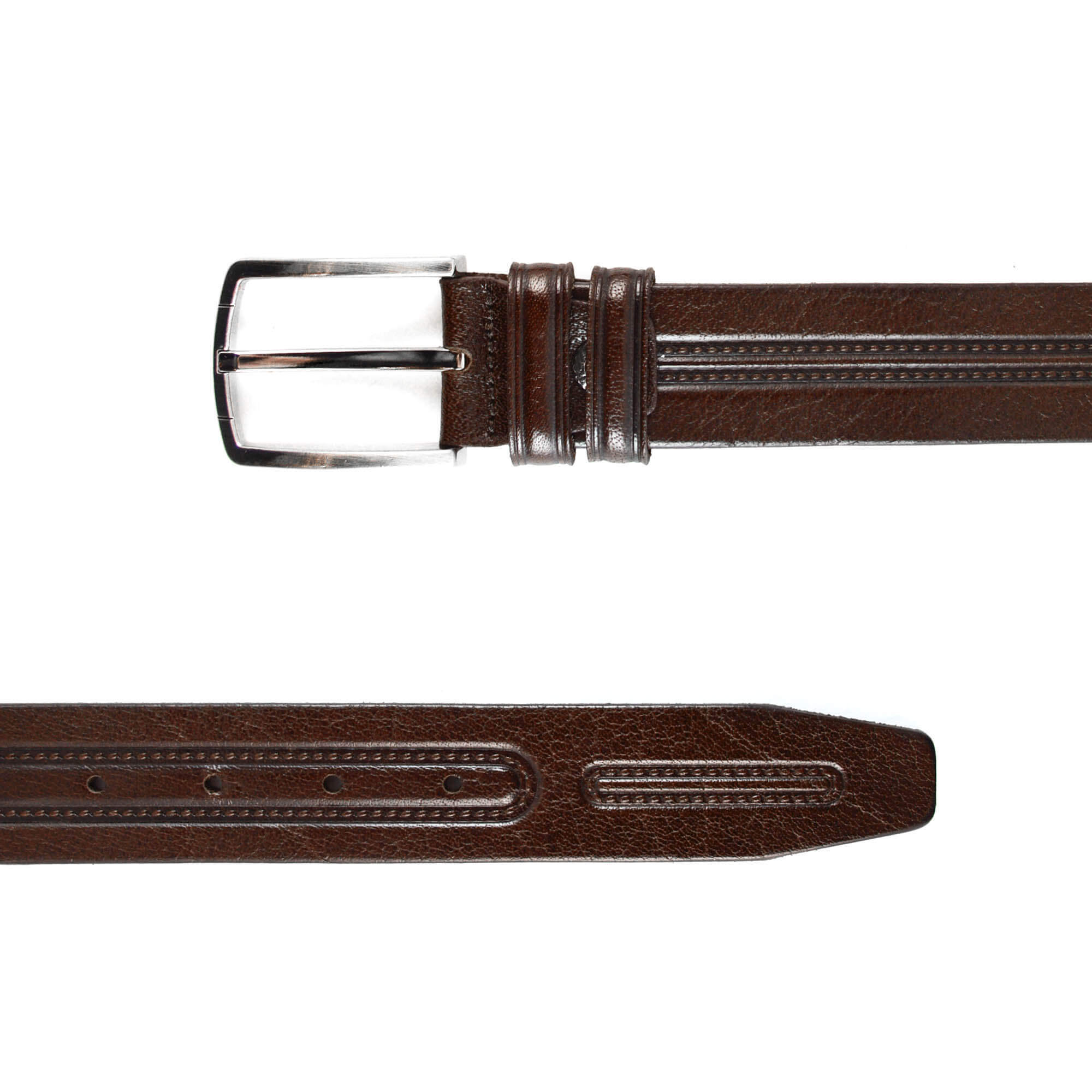 Buy Brown Fine Leather Belt For Mens Jeans - LeatherBeltsOnline