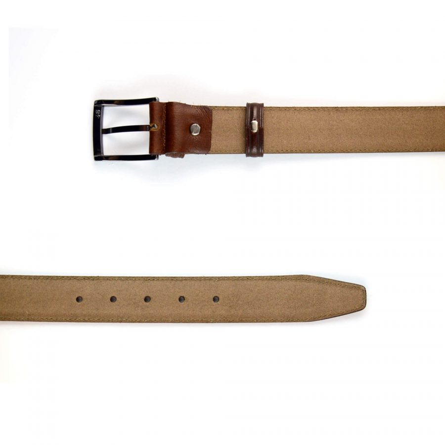 brown leather fancy mens belts for jeans 351064 3