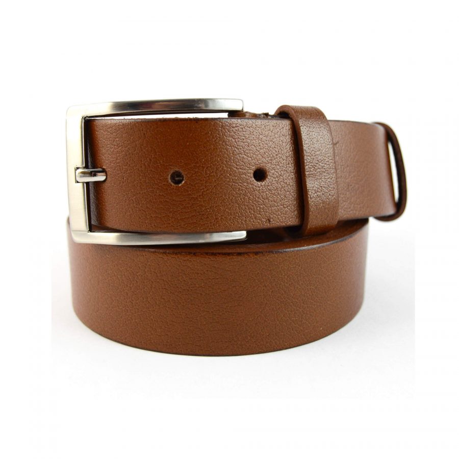 brown mens genuine leather belt for jeans 351053 1