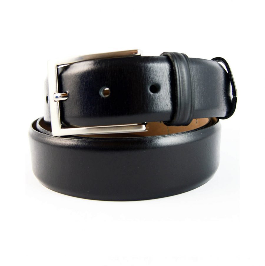 classic black mens suit belt genuine leather 351060 1