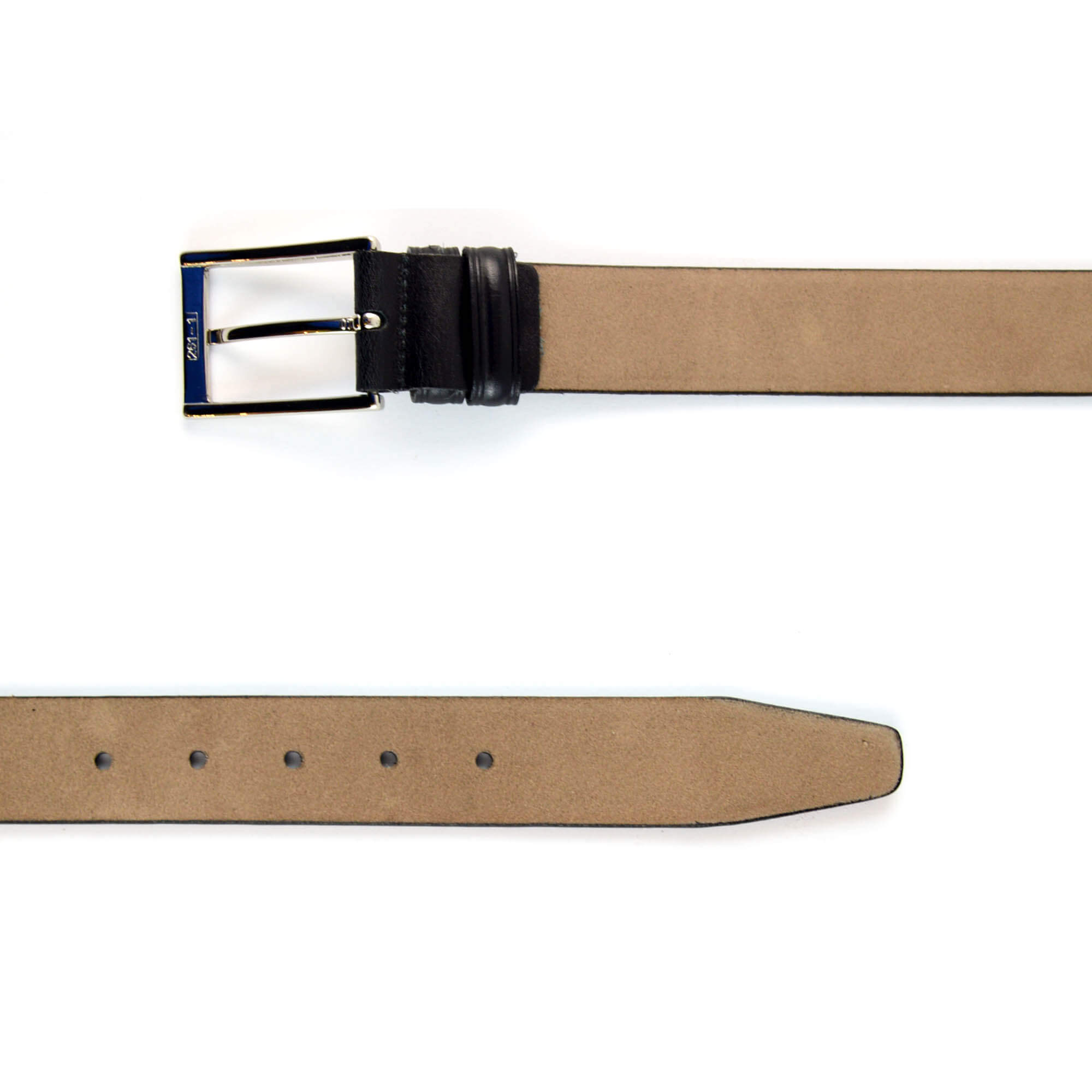 Men's Genuine Leather Dress Belt Classic Stitched Design 'ALL
