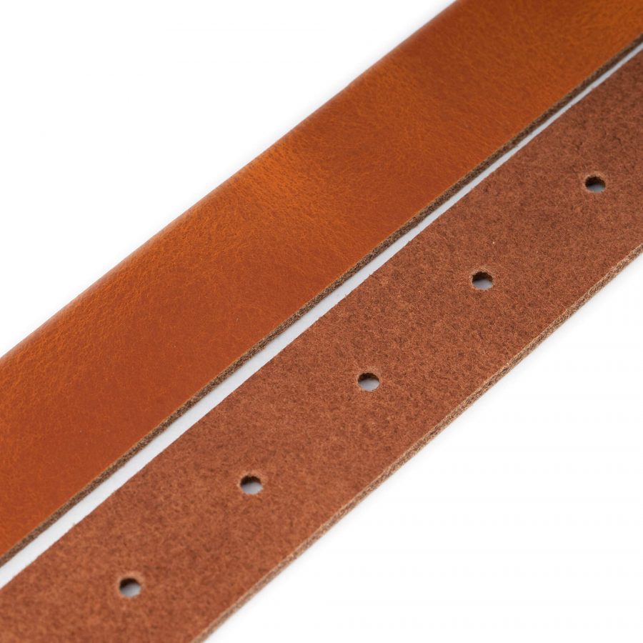 cognac belt strap replacement 2 5 cm real leather 3