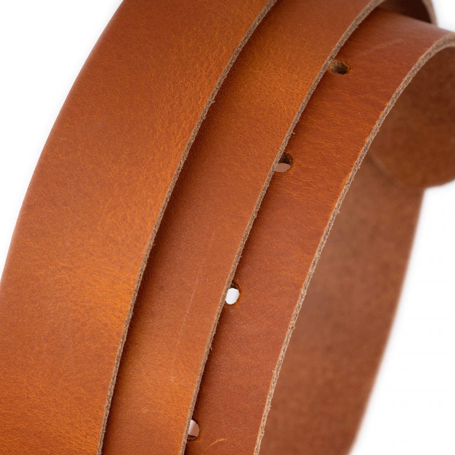 cognac belt strap replacement 2 5 cm real leather 4