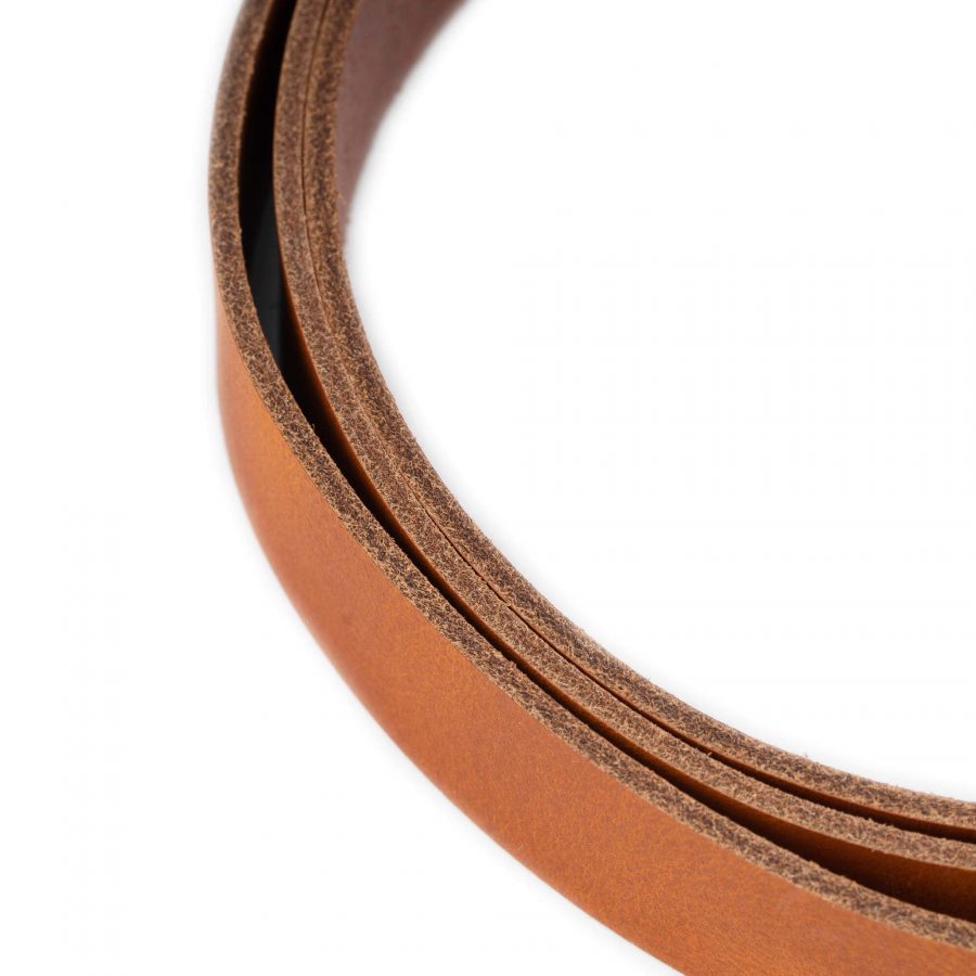 cognac belt strap replacement 2 5 cm real leather 5