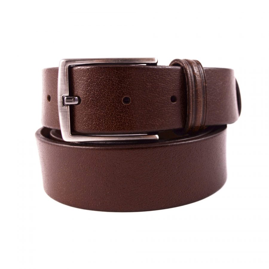 cognac brown real leather belt for jeans 351054 1