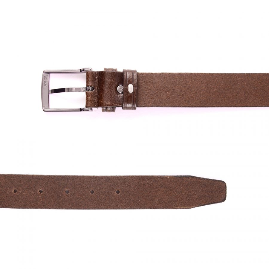 cognac brown real leather belt for jeans 351054 3