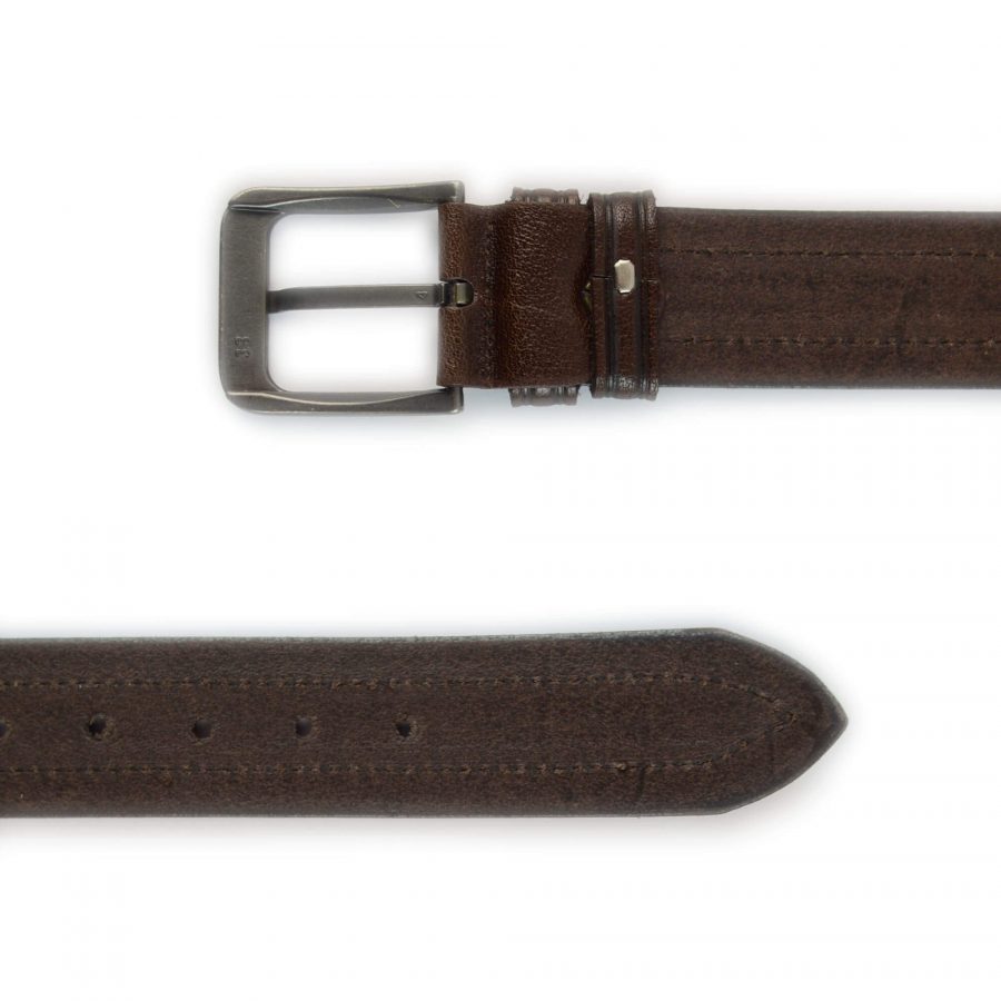 cognac leather belt mens for jeans 351087 2