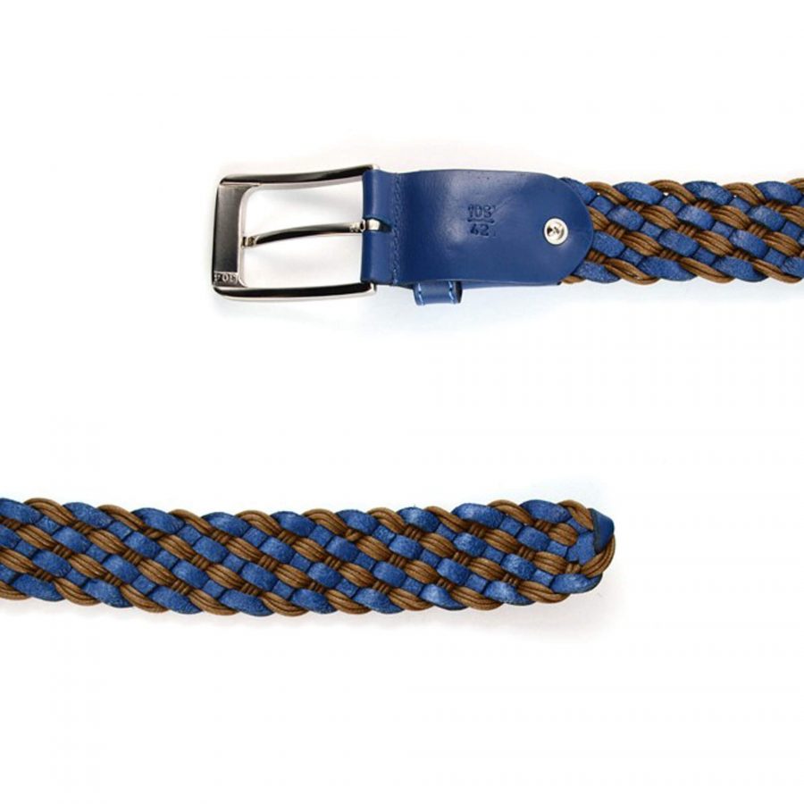 colorful summer belt woven blue brown 351019 2
