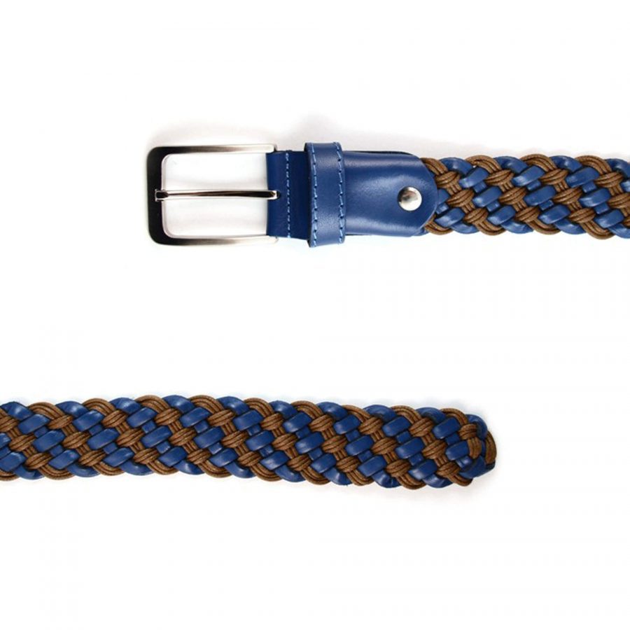 colorful summer belt woven blue brown 351019 3