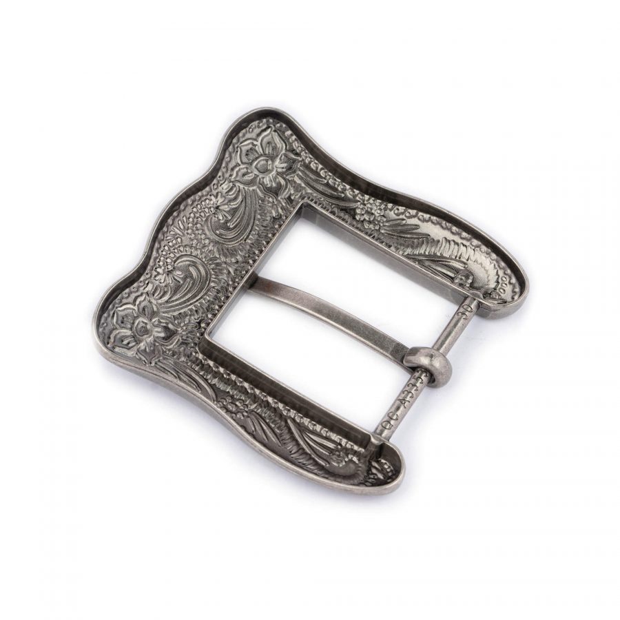 cowgirl buckle for leather belt square silver 1 1 8 inch 4
