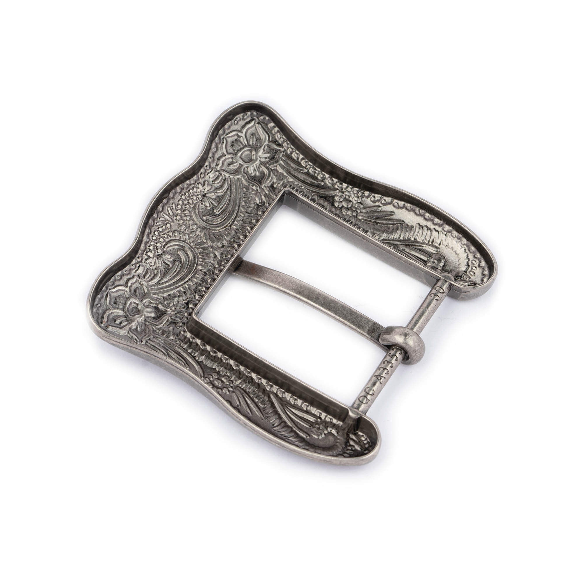 1.25 inch Square Silver Belt Buckle