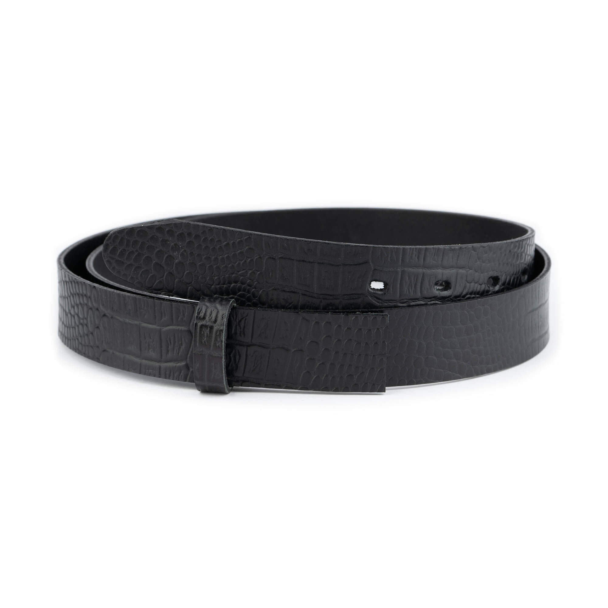 Buy Crocodile Embossed Leather Belt Strap Replacement 30 Mm