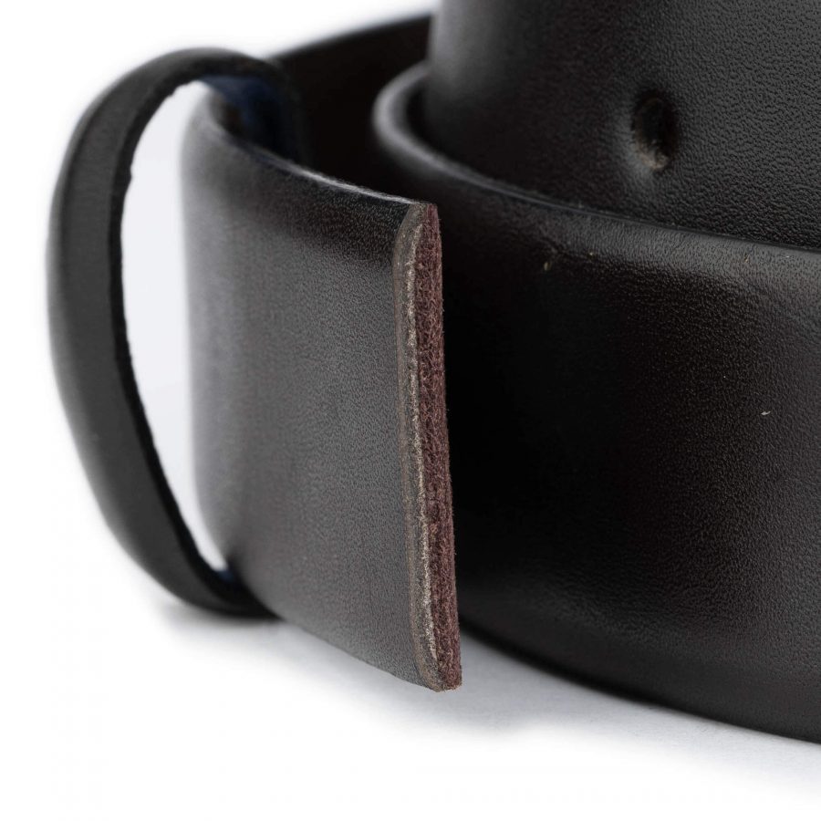 dark brown belt strap replacement high quality leather 2