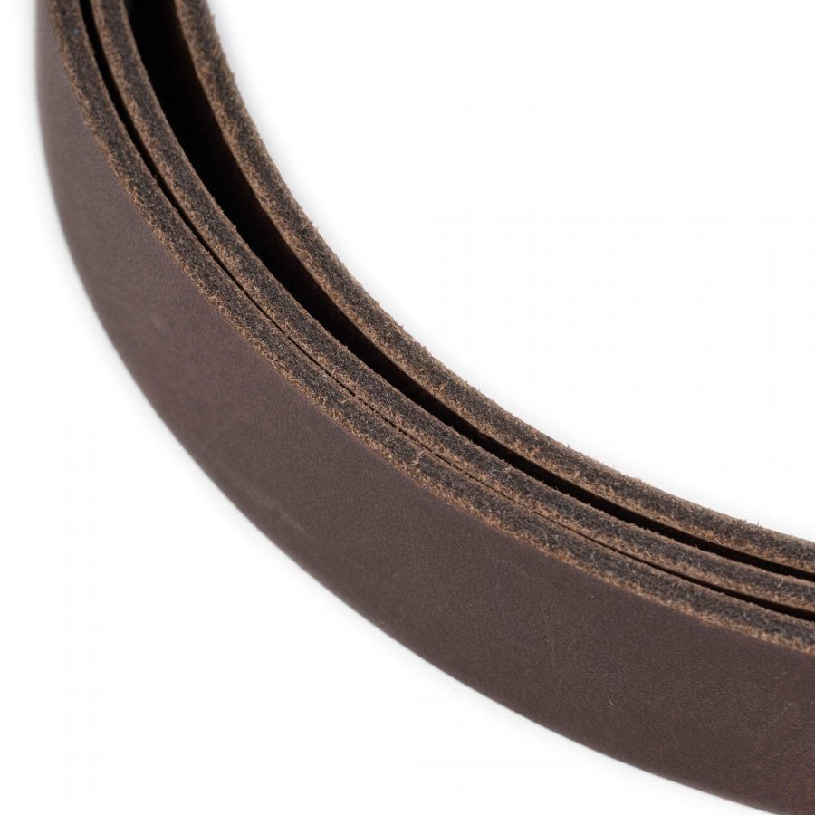 dark brown coffee belt strap for buckle 2 5 cm leather 5