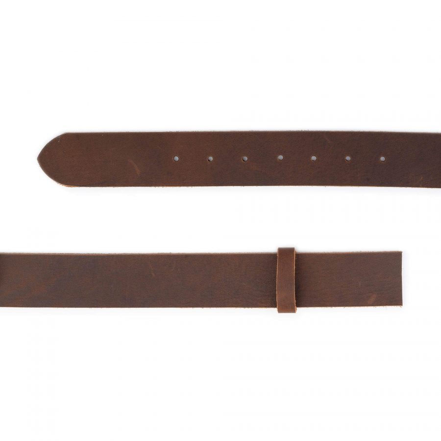 dark brown crazy horse leather belt strap 4 0 cm replacement 2