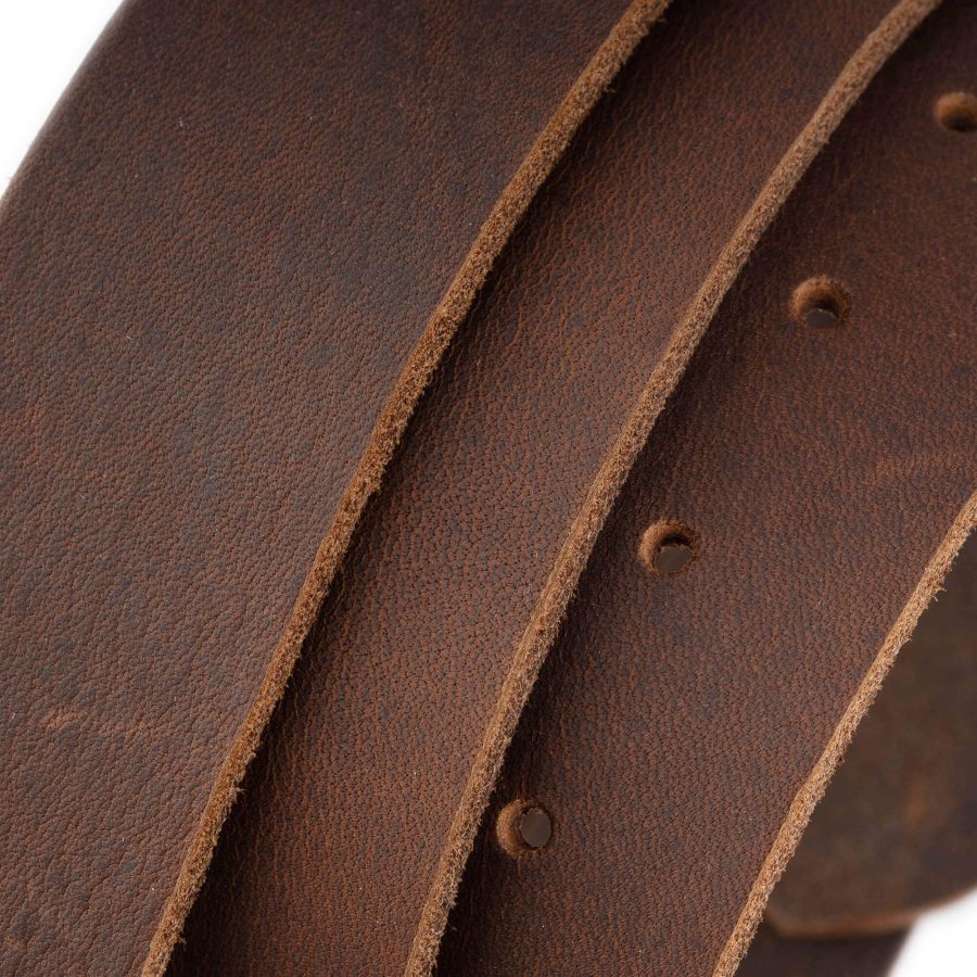 dark brown crazy horse leather belt strap 4 0 cm replacement 4