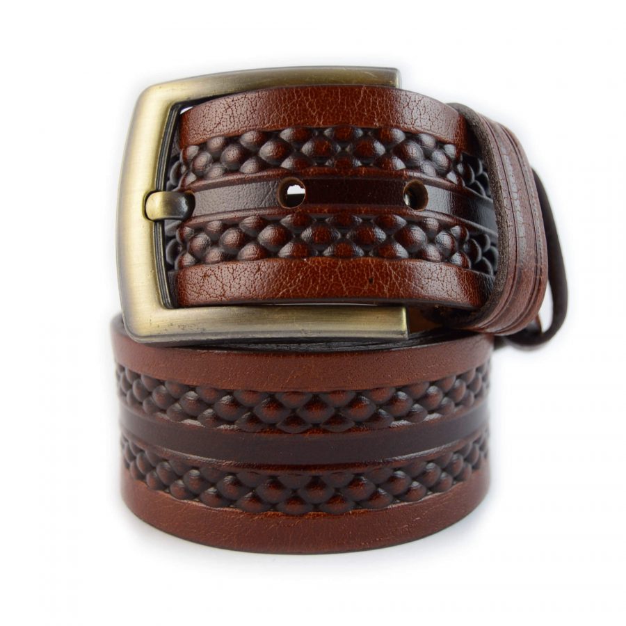 dark brown leather belt for jeans 351085 1