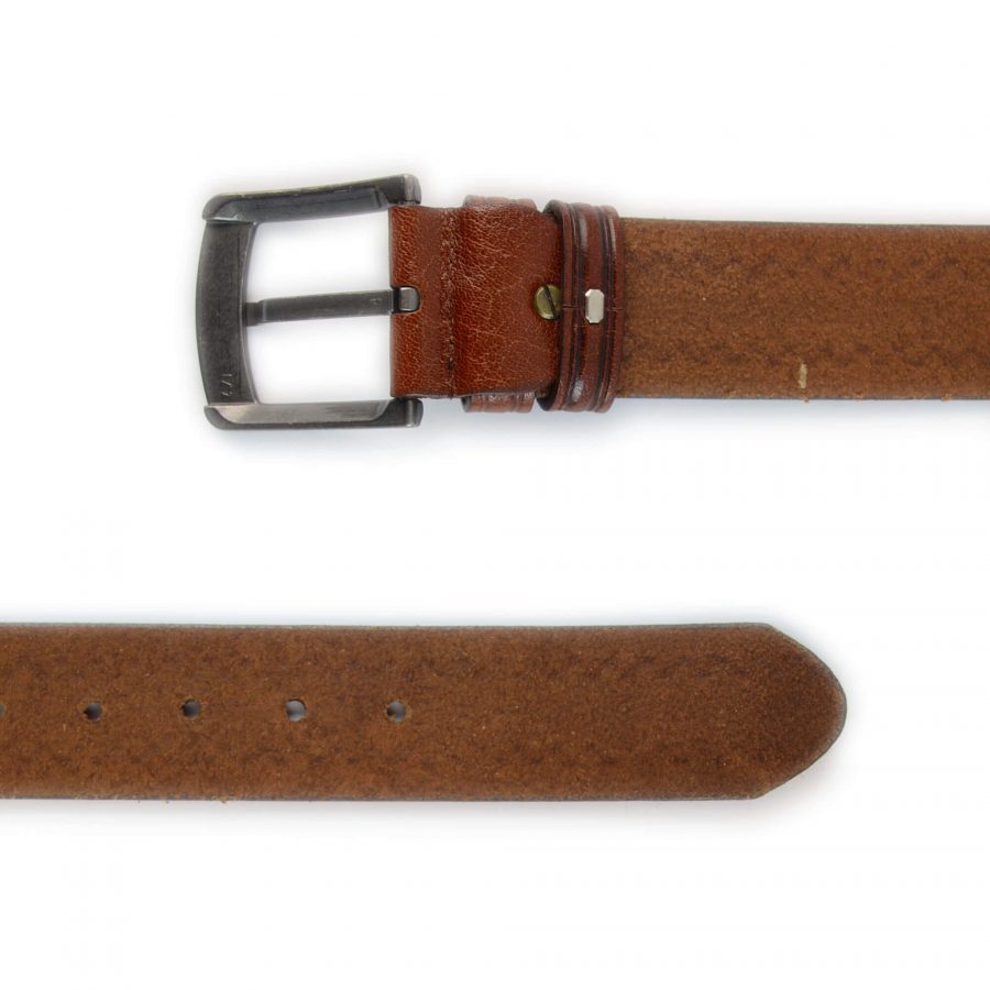 dark brown leather belt for jeans 351085 2