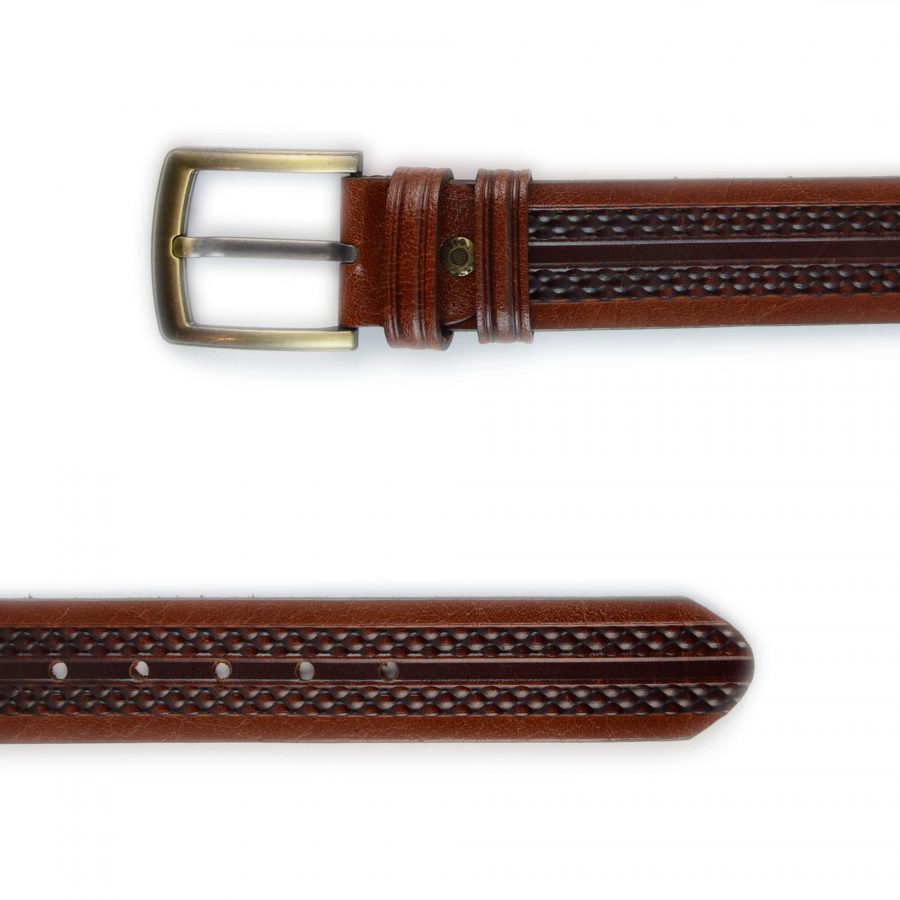 dark brown leather belt for jeans 351085 3